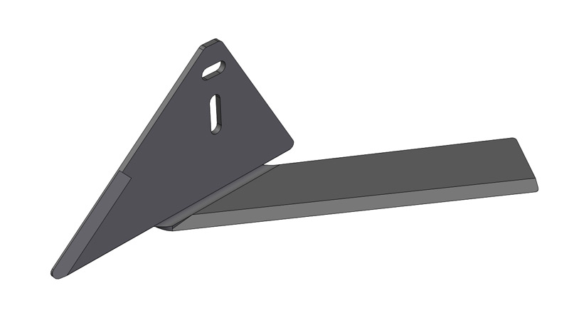 Single Tender Plant Hoe - Left Tender Plant Hoe vegetable knife