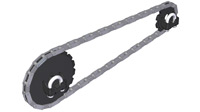 Basket Weeder Drive Kit Drive Chain and Sprocket for Basket Weeder