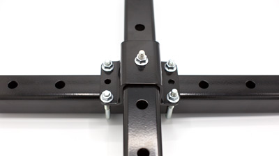 2" Square Tube Cross Clamp Clamp for stacking cultivation tools and toolbars