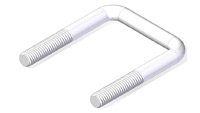U-Bolt, 3/8-16 2-1/16" ID SQ Bend