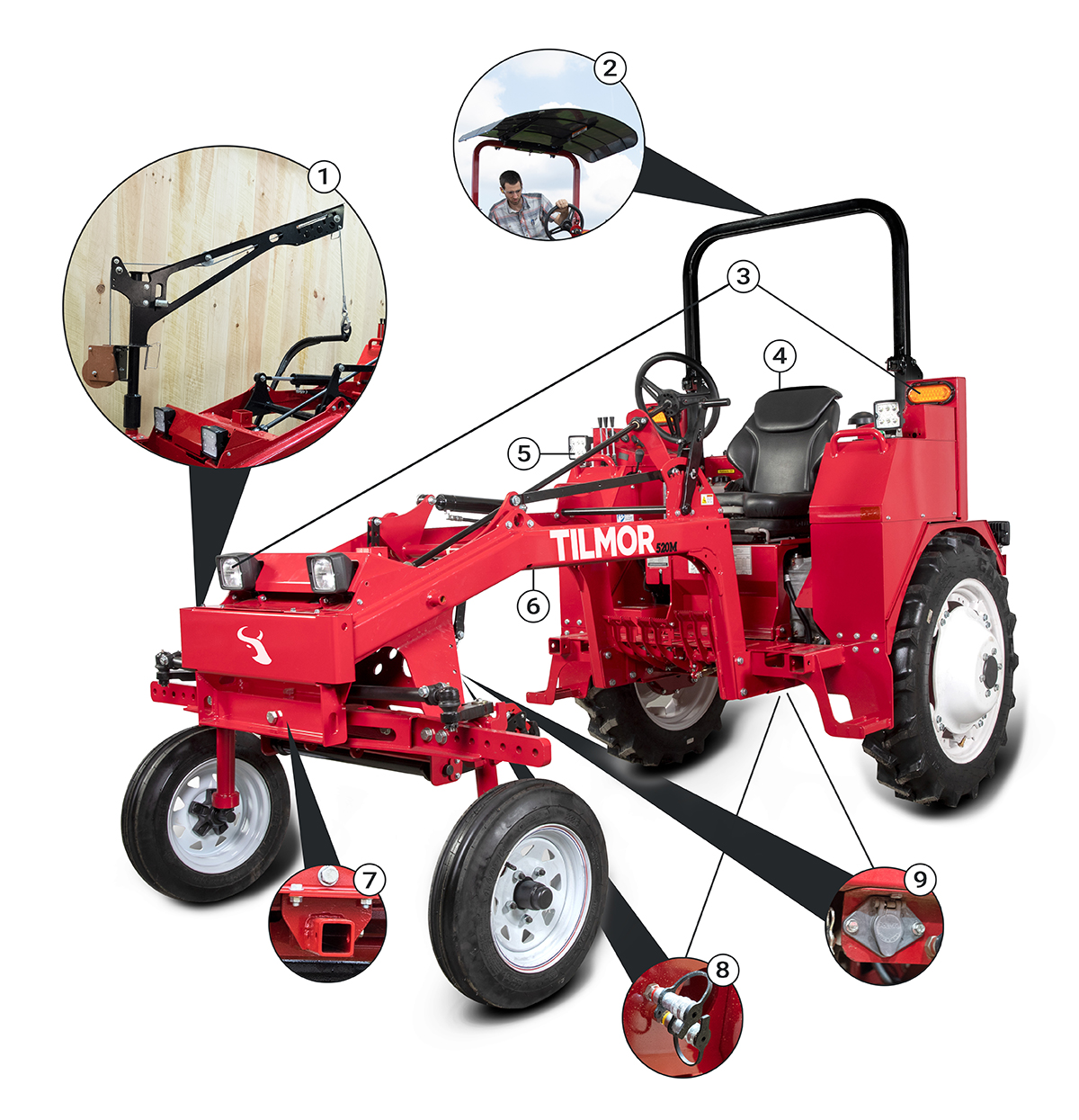 Tilmor 520 Tractor Features