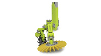 Vineyard Weeder with side lift mount for viticulture and orchard growing systems