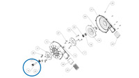 Fan Shaft, Poly-V 8 Groove Belt