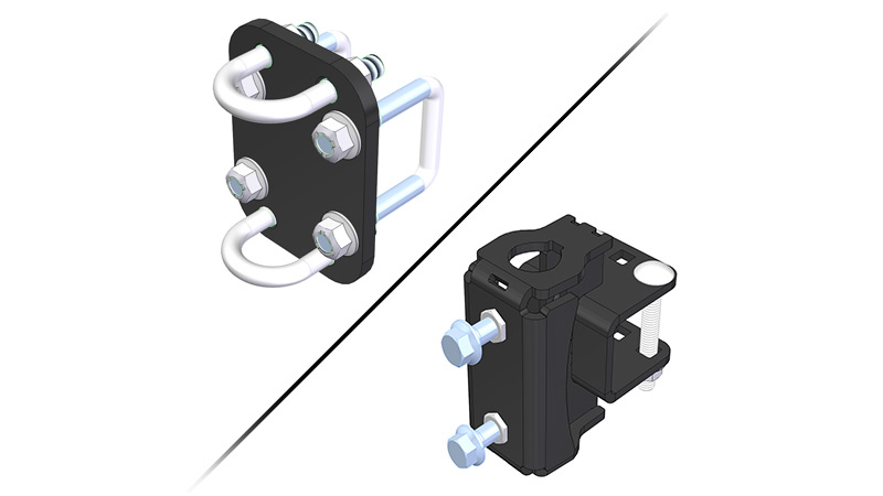Round Shank Clamps Clamps for 7/8"-1-1/4" Round Shanks