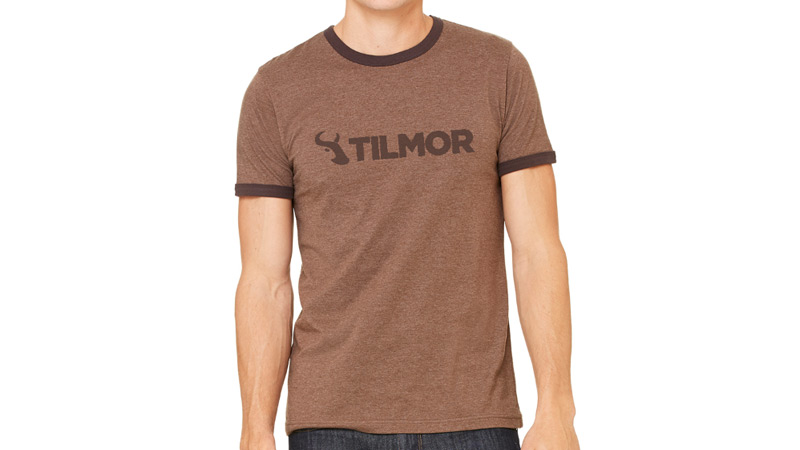 Tilmor T-shirt - Dark Brown Ringer