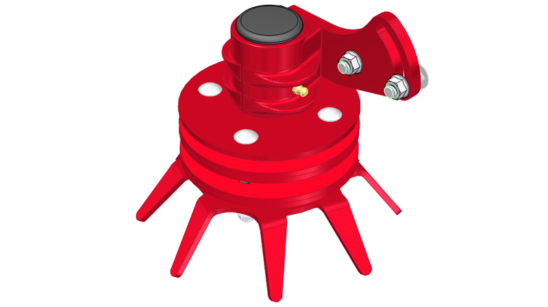 Edge of Plastic Finger Weeder Hub Cultivate edge of plastic mulch