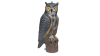 horned owl plastic decoy