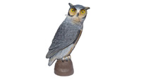 horned owl plastic decoy