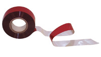 red/silver bird baffle ribbon