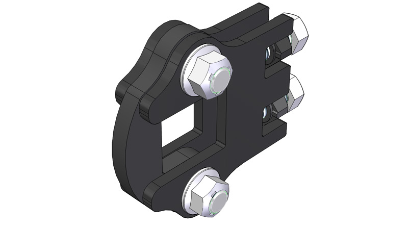 Flat Shank Clamp for 1.5" Square Toolbar Flat Shank Clamp for 1.5" Square Toolbar