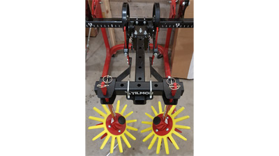 Trailing Arm Mount with Finger Weeders and Vegetable Knives Trailing Arm Mount with Finger Weeders and Vegetable Knives