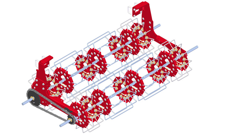 3 Row Basket Weeder 3 Row Basket Weeder Render